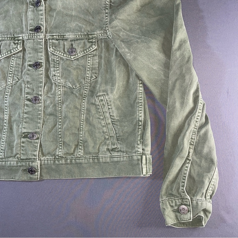 GAP Light Olive Jean Jacket - Picture 5 of 10